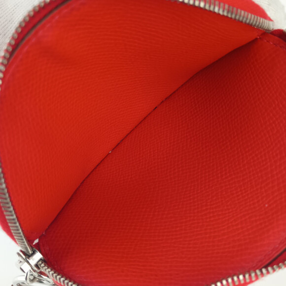 HERMES Red Leather Wallet - Picture 7 of 9